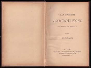 William Shakespeare: Mnoho povyku pro nic