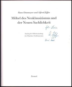 Otto Hanš: Möbel des Neoklassizismus und der Neuen Sachlichkeit