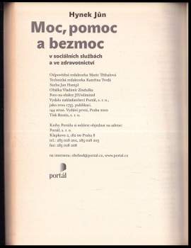Hynek Jůn: Moc, pomoc a bezmoc v sociálních službách a ve zdravotnictví