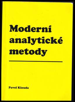 Pavel Klouda: Moderní analytické metody