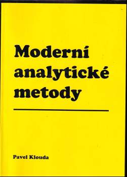 Pavel Klouda: Moderní analytické metody