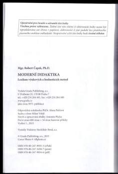 Robert Čapek: Moderní didaktika