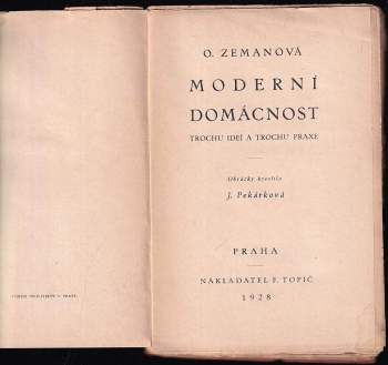 Oldřiška Zemanová: Moderní domácnost