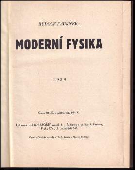 Rudolf Faukner: Moderní fysika