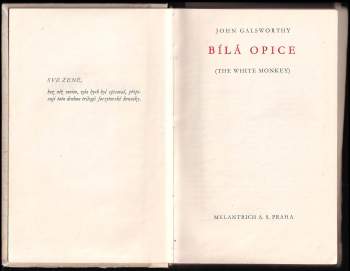 John Galsworthy: Moderní komedie  Díl 1-3