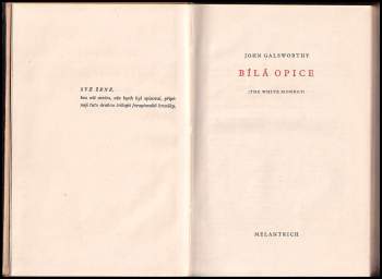 John Galsworthy: Moderní komedie