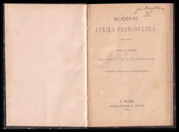 Moderní lyrika francouzská