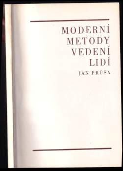 Moderní metody vedení lidí