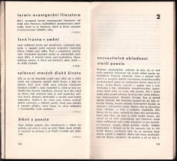 Vítězslav Nezval: Moderní poesie