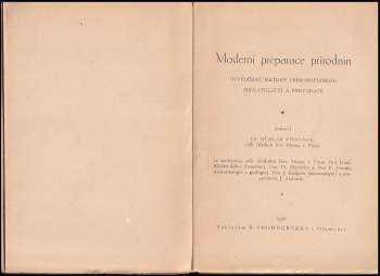 Otakar Štěpánek: Moderní preparace přírodnin