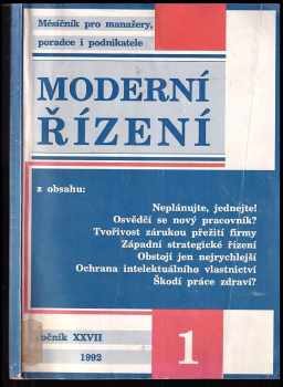Eva Motejzíková: Moderní řízení Ročník XXVII 1