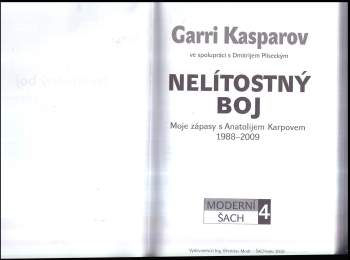 Garri Kimovič Kasparov: Moderní šach