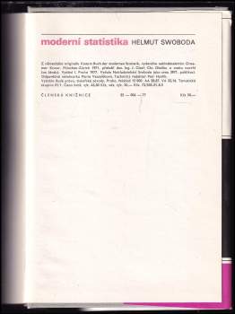 Petr Svoboda: Moderní statistika