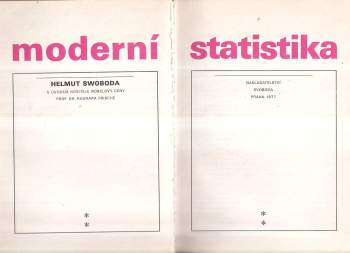 Helmut Swoboda: Moderní statistika