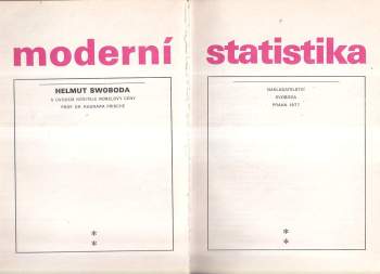 Petr Svoboda: Moderní statistika