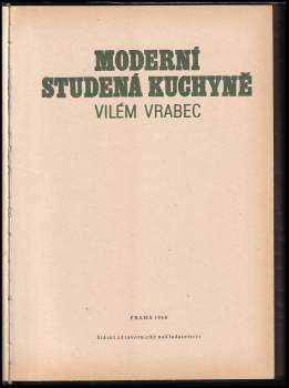 Vilém Vrabec: Moderní studená kuchyně