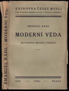 Emanuel Rádl: Moderní věda