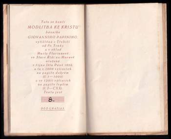 Giovanni Papini: Modlitba ke Kristu