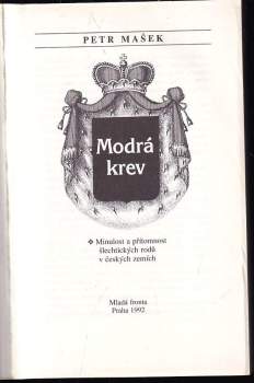 Petr Mašek: Modrá krev