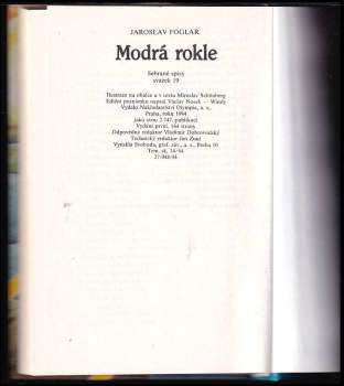 Jaroslav Foglar: Modrá rokle