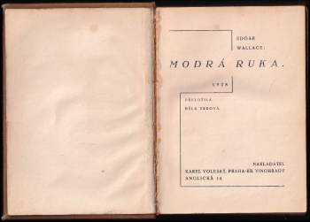 Edgar Wallace: Modrá ruka