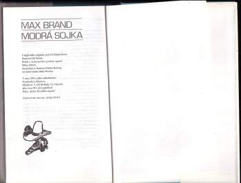 Max Brand: Modrá sojka