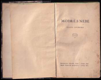 Vlasta Javořická: Modré s nebe