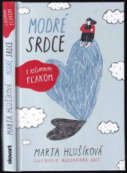 Modré srdce s kečupovým fľakom