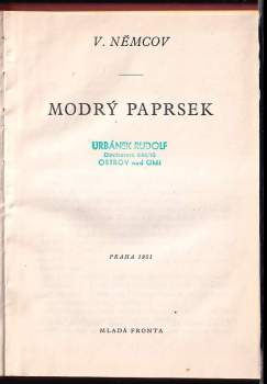Vladimir Ivanovič Nemcov: Modrý paprsek