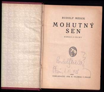Rudolf Medek: Mohutný sen