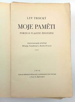 Lev Trockij: Moje paměti