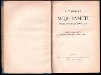 Lev Trockij: Moje paměti