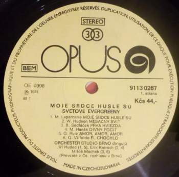Brno Radio Pops Orchestra: Moje Srdce Husle Sú… Svetové Evergreeny
