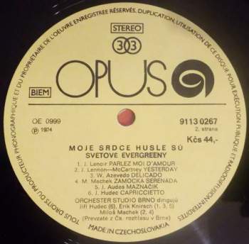 Brno Radio Pops Orchestra: Moje Srdce Husle Sú… Svetové Evergreeny