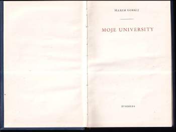 Maksim Gor‘kij: Moje university