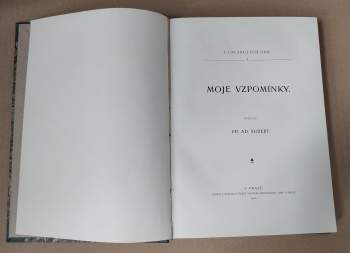 František Adolf Šubert: Moje vzpomínky