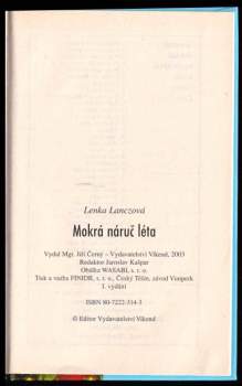 Lenka Lanczová: Mokrá náruč léta