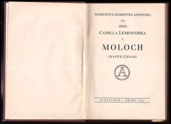 Camille Lemonnier: Moloch