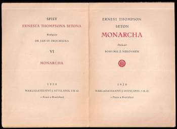 Ernest Thompson Seton: Monarcha