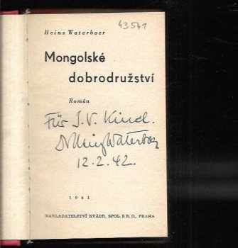Heinz Waterboer: Mongolské dobrodružství
