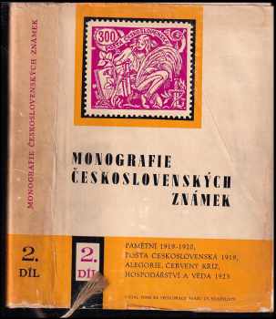 Monografie československých známek - Díl 2, Legionářské 1919 - hospodářství a věda 1923