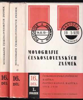 Emil Votoček: Monografie československých známek Díl 16, sv. 1 + 2 , Československá poštovní razítka popřevratová razítka 1918-1920