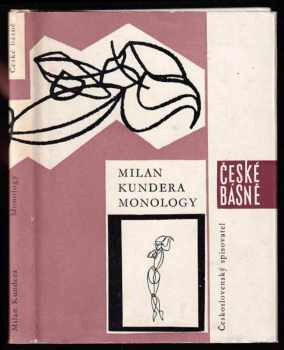 Monology - Milan Kundera (1964, Československý spisovatel) - ID: 502211
