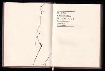 Milan Kundera: Monology