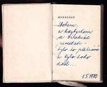Milan Kundera: Monology