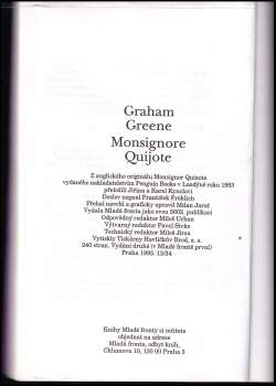 Graham Greene: Monsignore Quijote