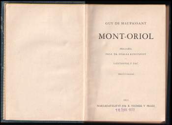Guy de Maupassant: Mont-Oriol