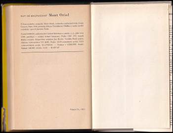 Guy de Maupassant: Mont Oriol