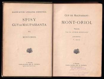 Guy de Maupassant: Mont-Oriol