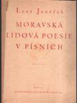 Moravská lidová poesie v písních